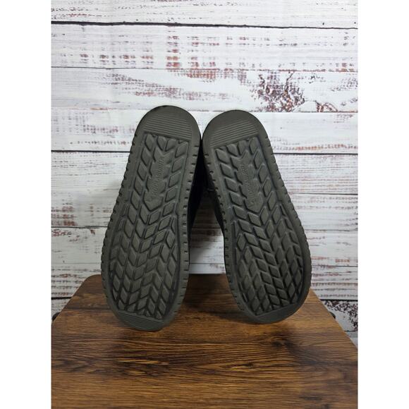 UGG Koolaburra Boots Womens 8 Black Suede Shearling Mid Calf Bows - Picture 7 of 7